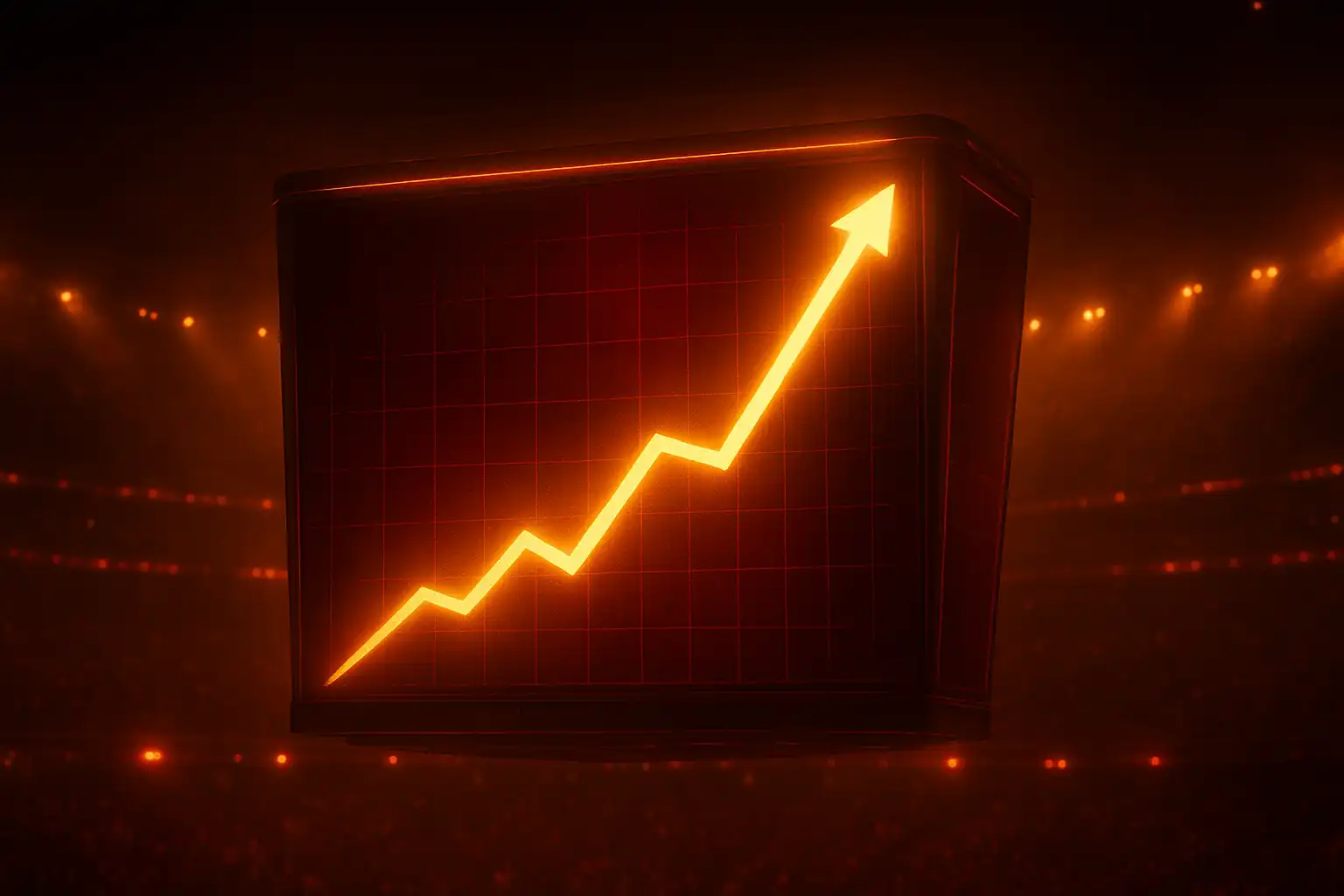 Digital multiplier curve display for the BetArenas crash game inside Champions Plaza